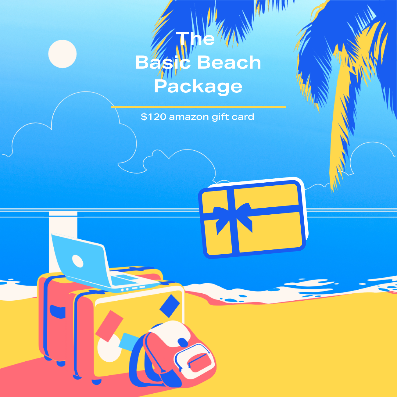 The Basic Beach Package - $120 Amazon giftcard